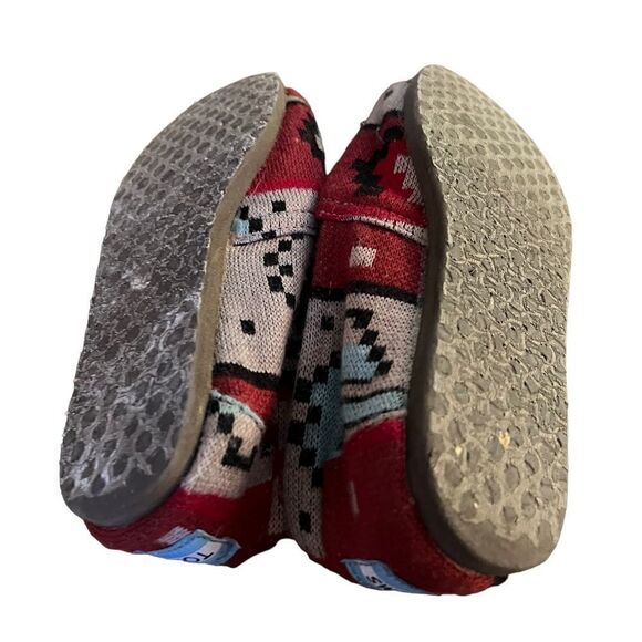 TOMS Aztec print red, black, white and blue flats women’s size 6 - Picture 5 of 7